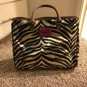 Consuela Couture - Gold and Black Zebra Print